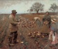 Hiver Travailler les paysans modernes Impressionniste Sir George Clausen
